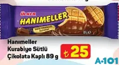 ÜLKER HANIMELLER KURABİYE SÜTLÜ ÇİKOLATA KAPLI 89 G